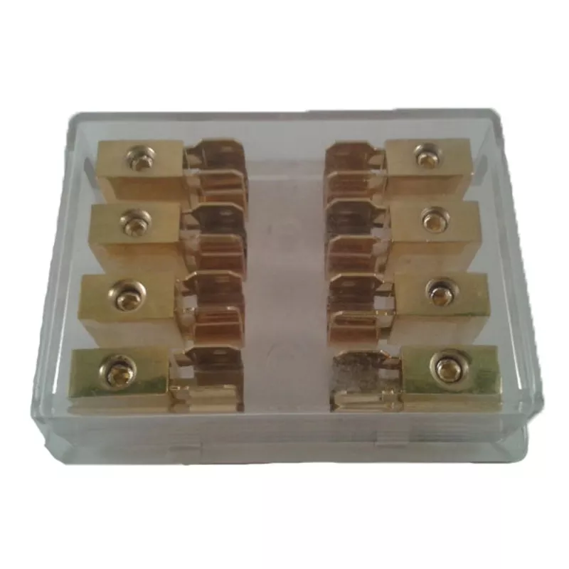 gold-plated-fuse-block-4-position-4-8-awg-in-4-8-awg-out Gold Plated Fuse Block - 4 Position (4) 8 AWG in (4) 8 AWG out